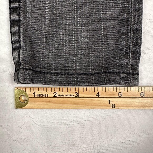 VTG True Religion Jeans Women Size 27 Gray Stella Big T Low Rise Made in USA - Picture 4 of 13